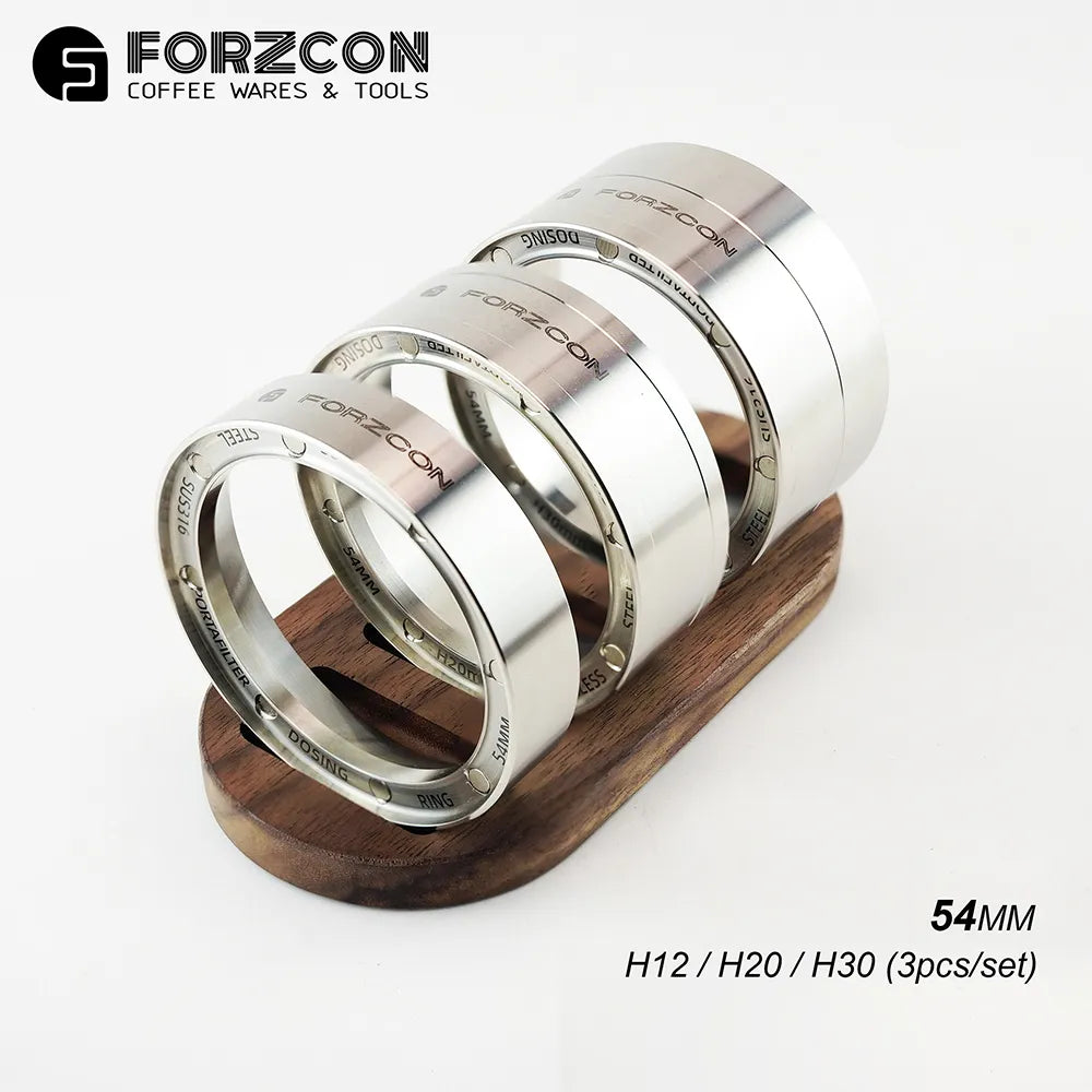 FORZCON Coffee Dosing Funnel, Espresso Dosing Funnel, stainless steel Coffee Dosing Ring Compatible with All 58mm and 54mm Espresso Portafilter